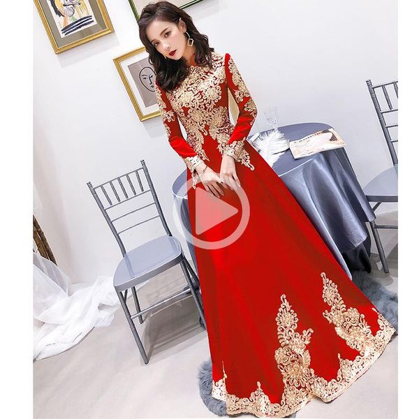 ethnic clothing long sleeve red oriental style dresses chinese bride vintage traditional wedding cheongsam dress qipao evening
ethnic clothing long sleeve red oriental style dresses chinese bride vintage traditional wedding cheongsam dress qipao evening