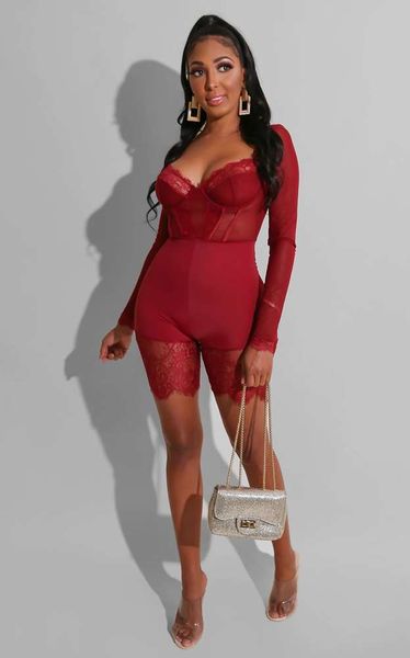 lace stitching jumpsuit women's wear, Black;white
lace stitching jumpsuit women's wear, Black;white