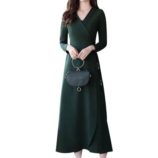 casual dresses women's spring autumn dress v-neck long sleeve lace up patchwork korean elegant 3283, Black;gray
casual dresses women's spring autumn dress v-neck long sleeve lace up patchwork korean elegant 3283, Black;gray