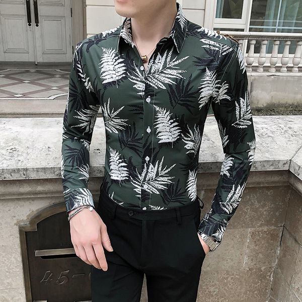 British 2021 New Casual Male Shirt Fashion Fine-fitting Floral Shirts for Men's Clothing the Whole Game Manga Long Club Tuxedo 3xl GY23, Black;brown
British 2021 New Casual Male Shirt Fashion Fine-fitting Floral Shirts for Men's Clothing the Whole Game Manga Long Club Tuxedo 3xl GY23, Black;brown