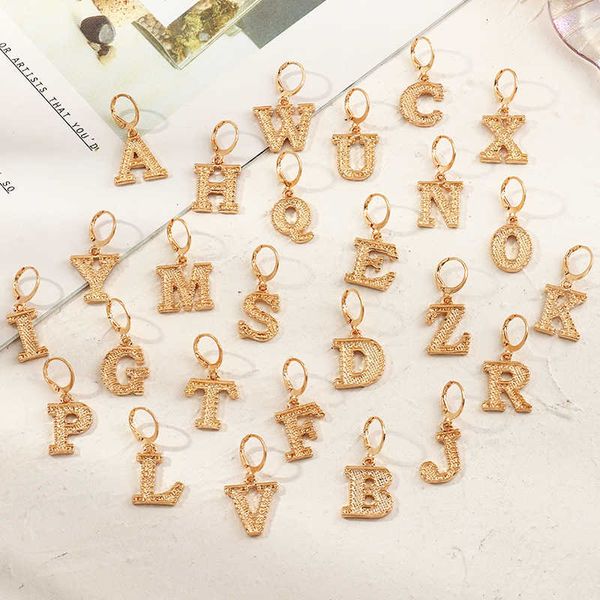 ez3313 fashion jewelry trend personalized metal versatile creative 26 letter earrings, Silver
ez3313 fashion jewelry trend personalized metal versatile creative 26 letter earrings, Silver