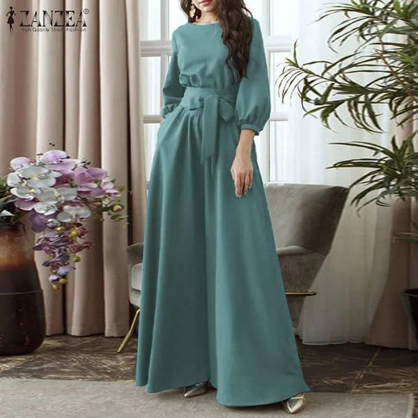 casual dresses elegant solid maxi dress zanzea 2021 women's spring sundress puff sleeve vestidos belt female o neck robe oversized, Black;gray
casual dresses elegant solid maxi dress zanzea 2021 women's spring sundress puff sleeve vestidos belt female o neck robe oversized, Black;gray