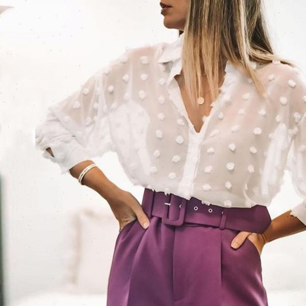 aachoae women white lace chiffon blouse long sleeve polka dot embroidery shirt fashion turn down collar office blouse blusas
aachoae women white lace chiffon blouse long sleeve polka dot embroidery shirt fashion turn down collar office blouse blusas
