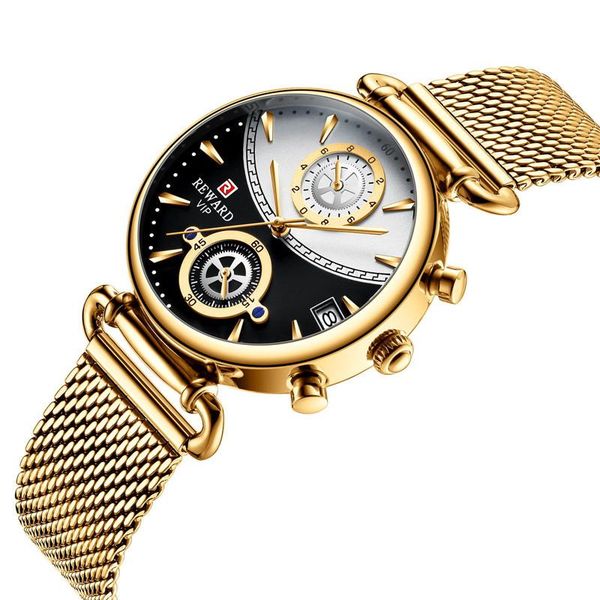 wristwatches fashion watches for women chronograph mesh 2021 reward waterproof watch wristwatch relogio feminino, Slivery;brown
wristwatches fashion watches for women chronograph mesh 2021 reward waterproof watch wristwatch relogio feminino, Slivery;brown