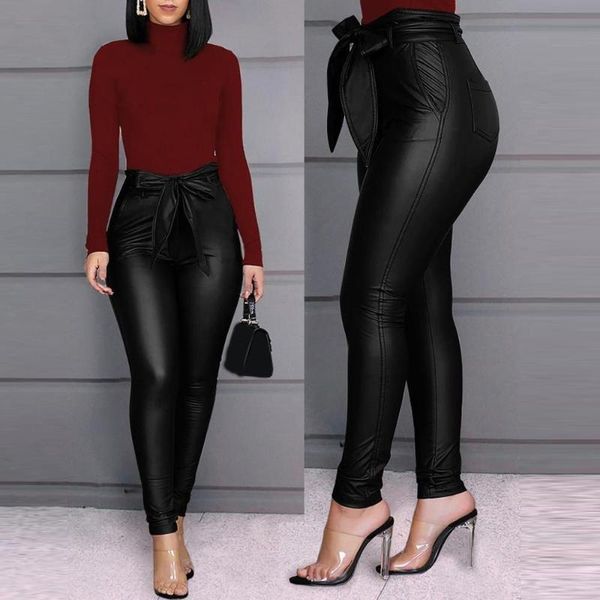 women's pants & capris 2021 fashion women pu leather large size elastic high waisted slim casual stretch skinny trousers, Black;white
women's pants & capris 2021 fashion women pu leather large size elastic high waisted slim casual stretch skinny trousers, Black;white