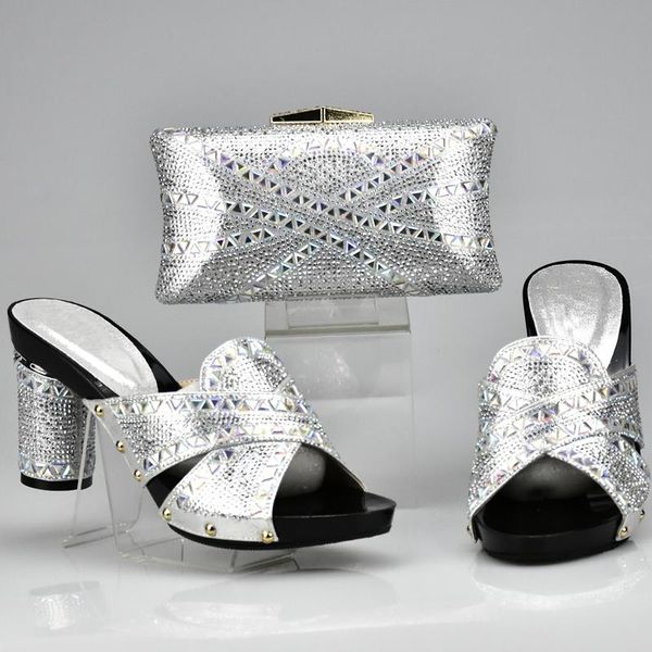 sliver color matching italian shoes and bag set decorated with rhinestone african party shoes and bag set italian, Black
sliver color matching italian shoes and bag set decorated with rhinestone african party shoes and bag set italian, Black