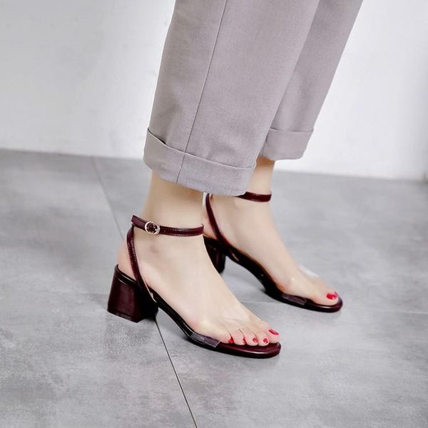 big size high heels sandals women shoes woman summer ladies one - word buckle with thick and open toe, Black
big size high heels sandals women shoes woman summer ladies one - word buckle with thick and open toe, Black
