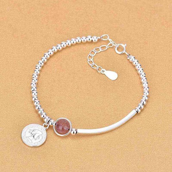 925 sterling silver strawberry crystal round bead charm statement bracelet &bangle for women wedding jewelry sl112, Golden;silver
925 sterling silver strawberry crystal round bead charm statement bracelet &bangle for women wedding jewelry sl112, Golden;silver
