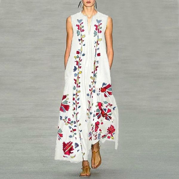 casual dresses bohemian dress plus size summer women vintage daily sleeveless floral printed v neck maxi boho long #g3, Black;gray
casual dresses bohemian dress plus size summer women vintage daily sleeveless floral printed v neck maxi boho long #g3, Black;gray