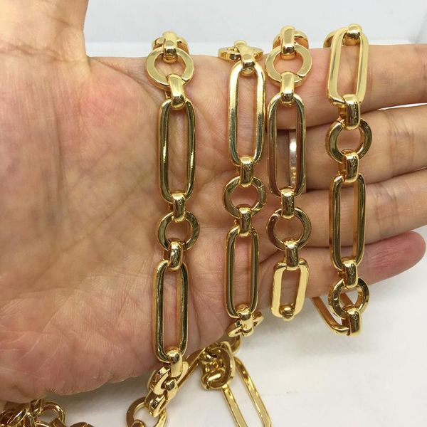 chains 18k gold-plated nickel-plated copper handmade collocation clothing luggage chain diy necklace bracelet jewelry making wholesale, Silver
chains 18k gold-plated nickel-plated copper handmade collocation clothing luggage chain diy necklace bracelet jewelry making wholesale, Silver