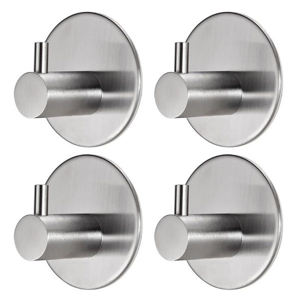 hooks & rails 4pcs wall stainless steel self adhesive strong load capacity clothes hat towel holder bathroom bag hook hangers kitchen round
hooks & rails 4pcs wall stainless steel self adhesive strong load capacity clothes hat towel holder bathroom bag hook hangers kitchen round