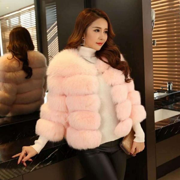 2019 winter new fashion fur jacket women slim short faux fur coat elegant thick warm outerwear plus size s-3xl1, Black
2019 winter new fashion fur jacket women slim short faux fur coat elegant thick warm outerwear plus size s-3xl1, Black