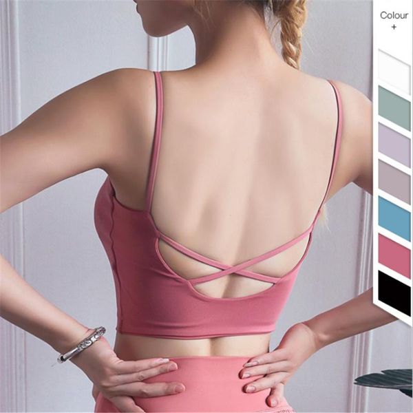 gym clothing yoga bra fitness women sport seamless push up cross crop sportswear workout solid color sports for femal, White;black
gym clothing yoga bra fitness women sport seamless push up cross crop sportswear workout solid color sports for femal, White;black