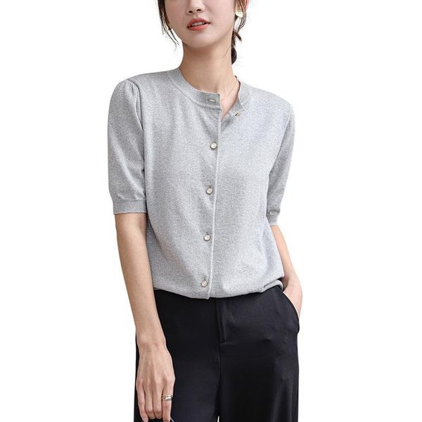 women's knits & tees sparkle cotton cardigan women short sleeve knit cardigans summer basic ,l,xl, White
women's knits & tees sparkle cotton cardigan women short sleeve knit cardigans summer basic ,l,xl, White