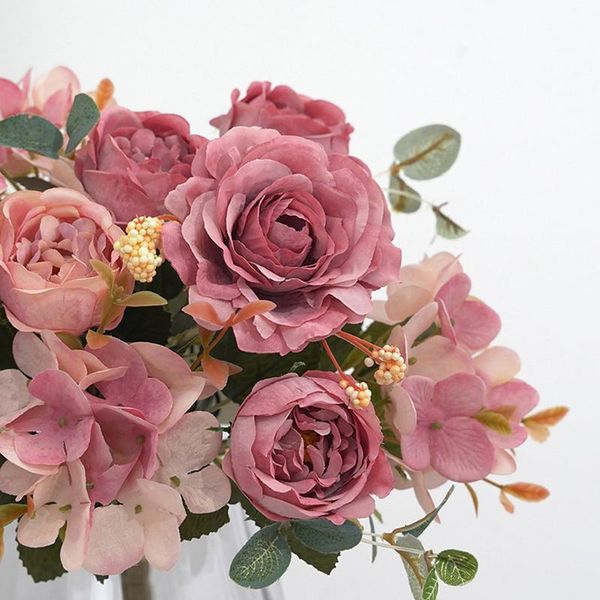decorative flowers & wreaths vintage artificial fake peony silk retro bouquet wedding home decoration supplies
decorative flowers & wreaths vintage artificial fake peony silk retro bouquet wedding home decoration supplies