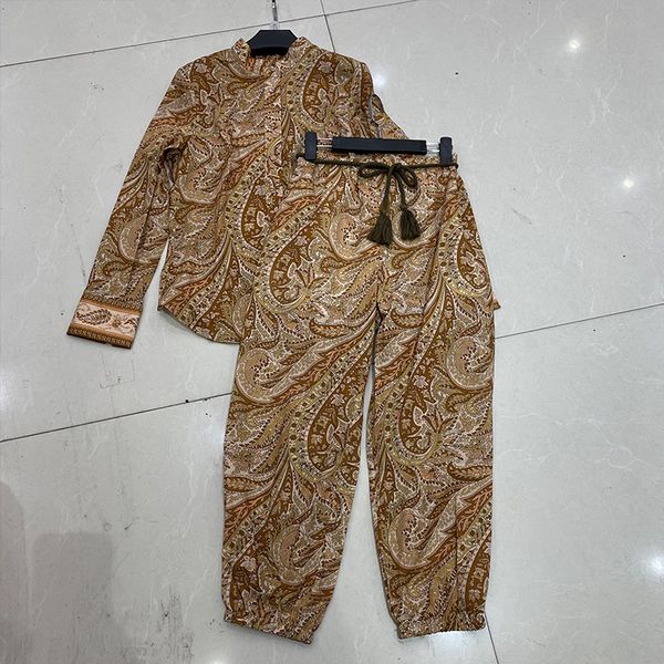 2021 new female spring arrival fashion long sleeve printing shirt elastic waist lace up to pants two pieces agjv, Gray
2021 new female spring arrival fashion long sleeve printing shirt elastic waist lace up to pants two pieces agjv, Gray