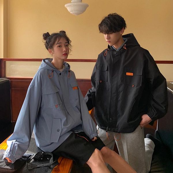 men's jackets spring 2021 overalls labeled hoodie fashion loose casual temperament jacket lovers coat masculina streetwear, Black;brown
men's jackets spring 2021 overalls labeled hoodie fashion loose casual temperament jacket lovers coat masculina streetwear, Black;brown