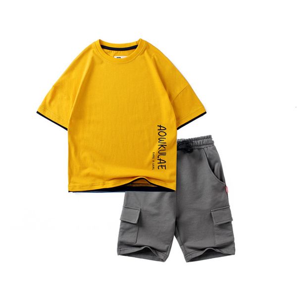 202 summer wear new korean short sleeve suit, big children's pure cotton two-piece boys' shorts suit, White
202 summer wear new korean short sleeve suit, big children's pure cotton two-piece boys' shorts suit, White