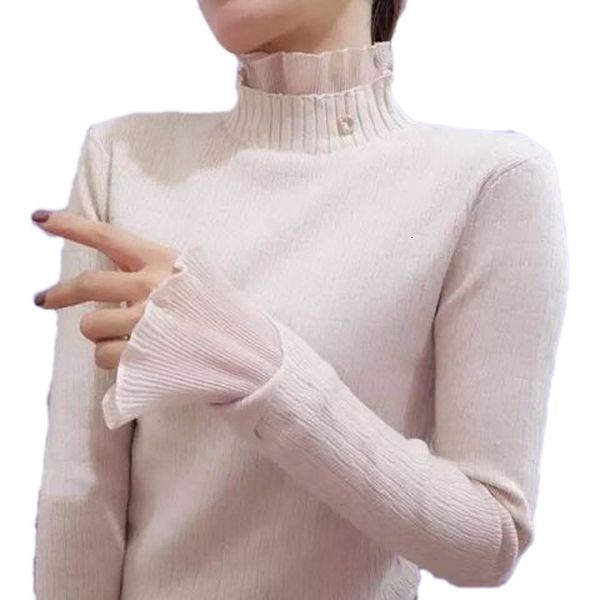 2021 new winter pull women's sweaters long sleeve elastic jumpers knitting thin half turtleneck high female sweater x46 xb3o, White;black
2021 new winter pull women's sweaters long sleeve elastic jumpers knitting thin half turtleneck high female sweater x46 xb3o, White;black
