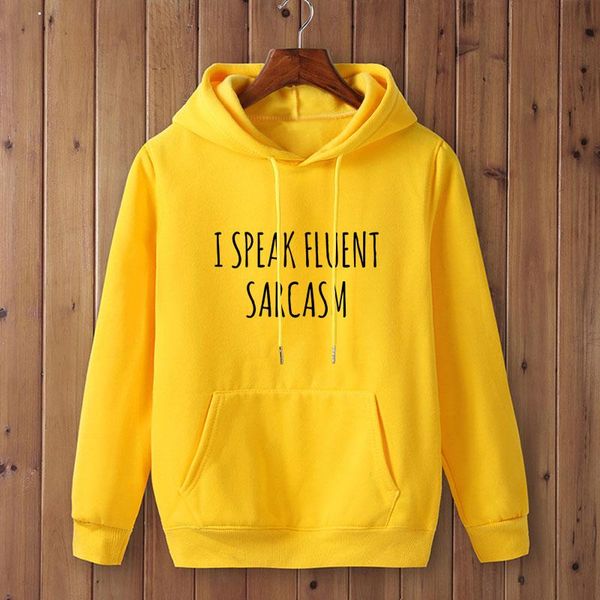men's hoodies & sweatshirts i speak fluent sarcasm letters print men casual funny for boy sweatshirt 7 colors drop ship, Black
men's hoodies & sweatshirts i speak fluent sarcasm letters print men casual funny for boy sweatshirt 7 colors drop ship, Black