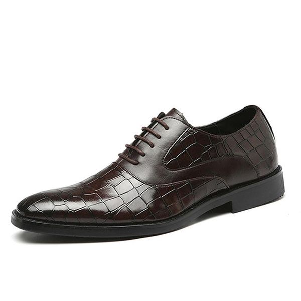 dress shoes 2021 men's crocodile leather formal office casual party oxford platform, Black
dress shoes 2021 men's crocodile leather formal office casual party oxford platform, Black