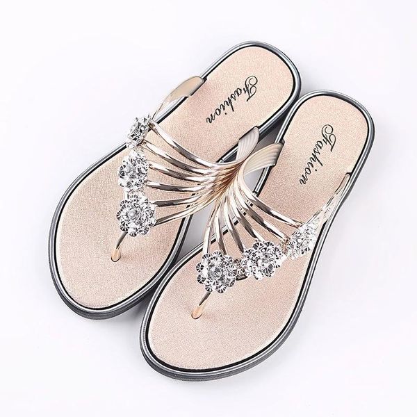 sandals women fashion peep toe silver anti skid beach lady rhinestone flower casual golden crystal summer, Black
sandals women fashion peep toe silver anti skid beach lady rhinestone flower casual golden crystal summer, Black