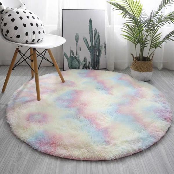 carpets round shaped fluffy fur tie dye carpet for bedroom,home decor area rug in rainbow color washable bath room floor mat
carpets round shaped fluffy fur tie dye carpet for bedroom,home decor area rug in rainbow color washable bath room floor mat