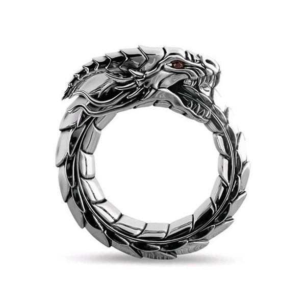 cluster rings stainless steel dragon-shaped fashion punk domineering dragon snake ring for men's exquisite jewelry, Golden;silver
cluster rings stainless steel dragon-shaped fashion punk domineering dragon snake ring for men's exquisite jewelry, Golden;silver