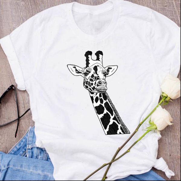 women graphic giraffe short sleeve 90s animal cartoon clothes lady tees print clothing female t shirt womens t shirt, White
women graphic giraffe short sleeve 90s animal cartoon clothes lady tees print clothing female t shirt womens t shirt, White