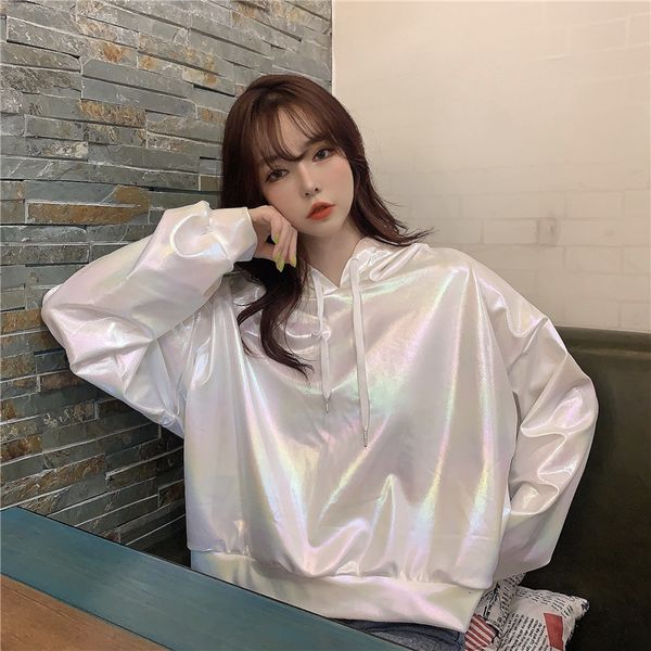 2021 new gradient color short high-waist women autumn tide cool fashion drop sleeve sweatshirt xj30, Black
2021 new gradient color short high-waist women autumn tide cool fashion drop sleeve sweatshirt xj30, Black