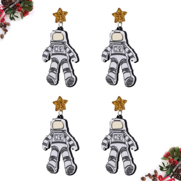 stud 4pcs simulation astronaut earrings exaggerated danglers funny ear drops jewelry supplies dangler for girls women (, Golden;silver
stud 4pcs simulation astronaut earrings exaggerated danglers funny ear drops jewelry supplies dangler for girls women (, Golden;silver