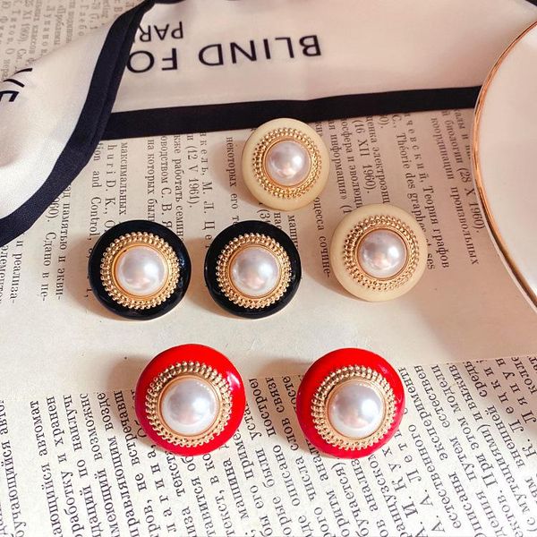 stud antique jewelry french hong kong style baroque drip glaze enamel pearl round earrings female, Golden;silver
stud antique jewelry french hong kong style baroque drip glaze enamel pearl round earrings female, Golden;silver