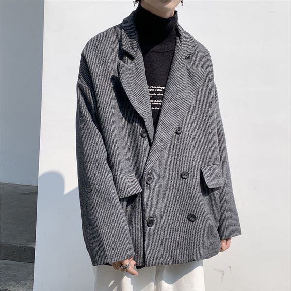 2021 new oversize men's fashion retro casual mid-length men autumn winter woolen coat mens 4jng, Black
2021 new oversize men's fashion retro casual mid-length men autumn winter woolen coat mens 4jng, Black