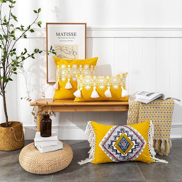 cushion/decorative pillow embroidery cushion cover modern simple tassel pillowcase farmhouse home decor for sofa boho car accessories
cushion/decorative pillow embroidery cushion cover modern simple tassel pillowcase farmhouse home decor for sofa boho car accessories