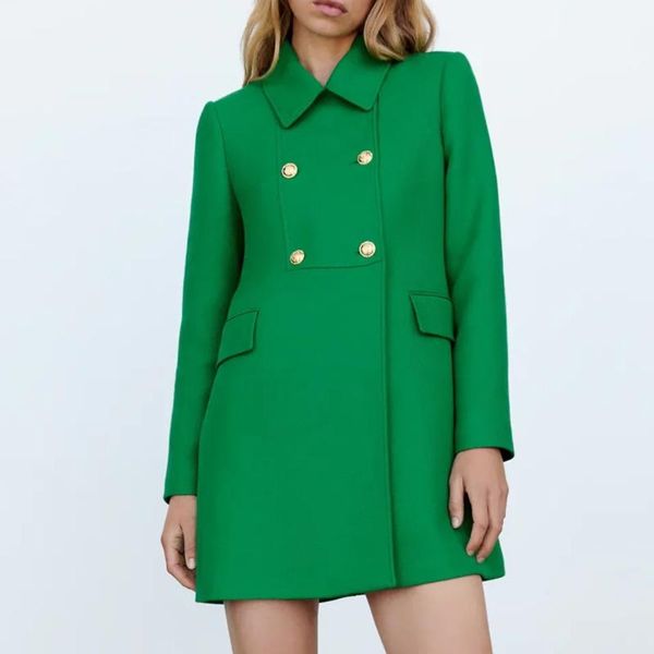 women's trench coats women office double breasted coat 2021 long sleeve green jacket vintage female outerwear casual chic clothing, Tan;black
women's trench coats women office double breasted coat 2021 long sleeve green jacket vintage female outerwear casual chic clothing, Tan;black