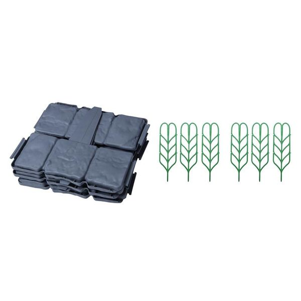 fencing, trellis & gates 12pcs garden fence edging cobbled stone lawn plant border 6 pcs leaf shape plants lattice pots supports
fencing, trellis & gates 12pcs garden fence edging cobbled stone lawn plant border 6 pcs leaf shape plants lattice pots supports