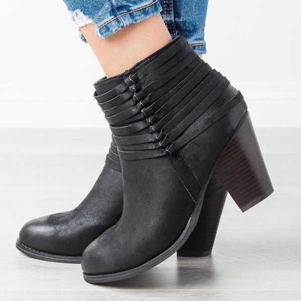 boots nice vogue women spring autumn high heels shoes for female rivet buckle daily short leather ankle, Black
boots nice vogue women spring autumn high heels shoes for female rivet buckle daily short leather ankle, Black
