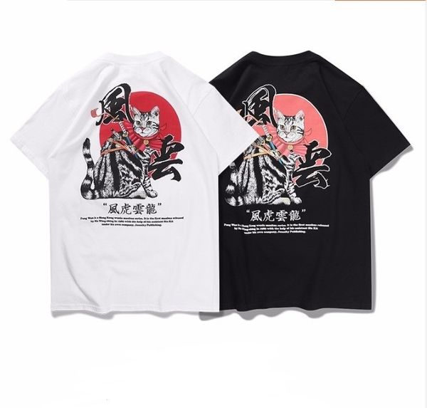 mens harajuku t-shirts japanese samurai cat tees streetwear hip hop summer cool t-shirt short sleeve cotton tees, White;black
mens harajuku t-shirts japanese samurai cat tees streetwear hip hop summer cool t-shirt short sleeve cotton tees, White;black