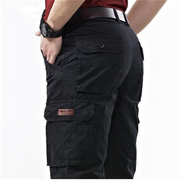 men's pants army cargo outdoor cotton joggers baggy denim male multi-pockets casual overalls long trousers, Black
men's pants army cargo outdoor cotton joggers baggy denim male multi-pockets casual overalls long trousers, Black