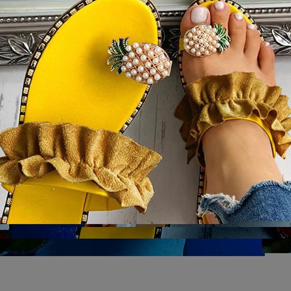 women slipper pineapple pearl flat toe bohemian casual beach sandals ladies shoes platform 2021 designer black slides wholesale
women slipper pineapple pearl flat toe bohemian casual beach sandals ladies shoes platform 2021 designer black slides wholesale