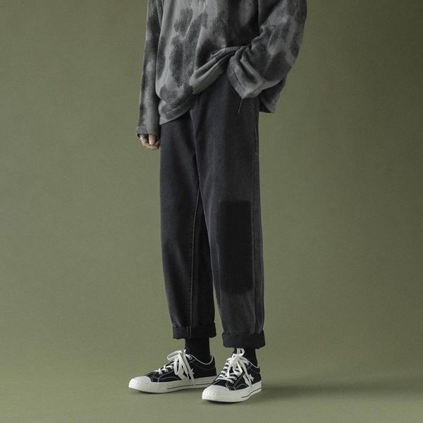 men's jeans korean men fashion patchwork man casual harem pants harajuku men's denim loose straight trousers male black 2xl, Blue
men's jeans korean men fashion patchwork man casual harem pants harajuku men's denim loose straight trousers male black 2xl, Blue