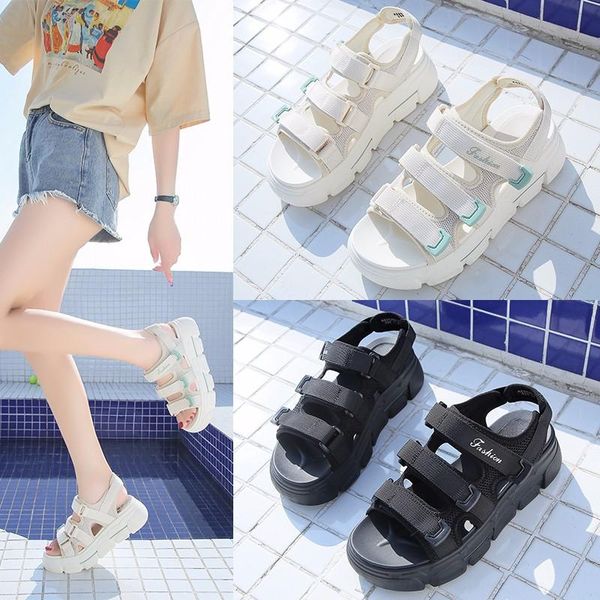women sandals shoes wedges platform sandal summer fashion buckle thick bottom ladies shoes outdoor sport beach sandalias femme, Black
women sandals shoes wedges platform sandal summer fashion buckle thick bottom ladies shoes outdoor sport beach sandalias femme, Black