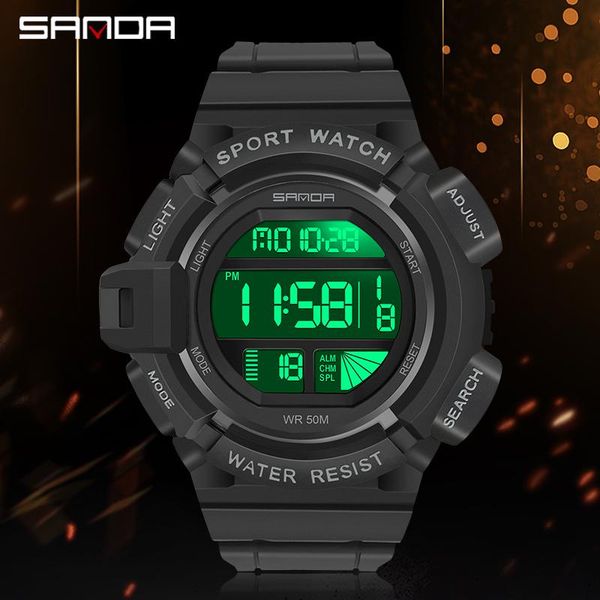 wristwatches sanda sports men's electronic watch 50m waterproof japanese battery led digital luminous chronograph orologio da uomo, Slivery;brown
wristwatches sanda sports men's electronic watch 50m waterproof japanese battery led digital luminous chronograph orologio da uomo, Slivery;brown