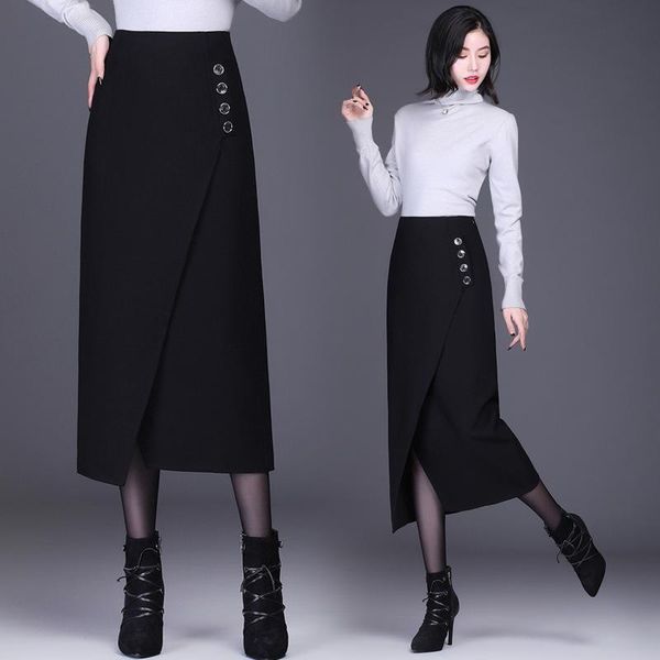 skirts autumn & winter high waist slim simple black buttock skirt casual versatile irregular women a-line long
skirts autumn & winter high waist slim simple black buttock skirt casual versatile irregular women a-line long