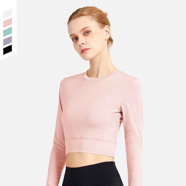 new yoga cropped women sport t shirt long sleeve fitness clothes gym solid running sports wear workout
new yoga cropped women sport t shirt long sleeve fitness clothes gym solid running sports wear workout