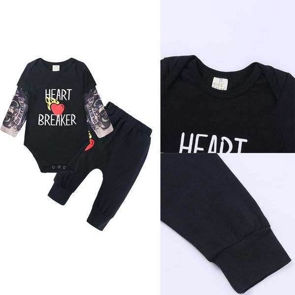 clothing sets toddler baby boy tattoo sleeve cotton letter print rompers + pants 2pcs bodysuit for borns infant clothes 9-24m, White
clothing sets toddler baby boy tattoo sleeve cotton letter print rompers + pants 2pcs bodysuit for borns infant clothes 9-24m, White