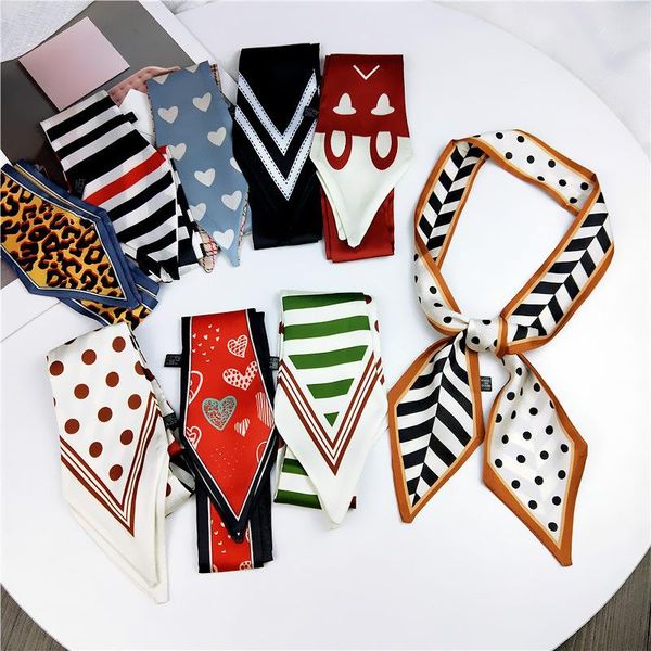 scarves 2021 designer polka dot twill heart bee print skinny scarf women silk satin hair head wrap scarfs handbag bufanda mujer, Blue;gray
scarves 2021 designer polka dot twill heart bee print skinny scarf women silk satin hair head wrap scarfs handbag bufanda mujer, Blue;gray