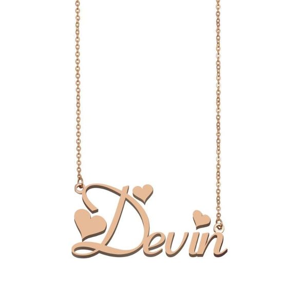 pendant necklaces devin name necklace , custom for women girls friends birthday wedding christmas mother days gift, Silver
pendant necklaces devin name necklace , custom for women girls friends birthday wedding christmas mother days gift, Silver