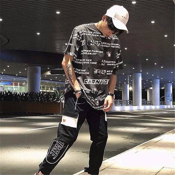 2021 new cool streetwear half sleeve o-neck t shirt printed famous brand men hip hop masculine tshirt boys vq3e, White;black
2021 new cool streetwear half sleeve o-neck t shirt printed famous brand men hip hop masculine tshirt boys vq3e, White;black