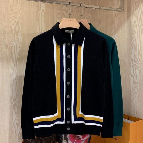 men's sweaters korean light luxury fan trend personality slim knit cardigan autumn and winter british style casual lapel sweater jacket, White;black
men's sweaters korean light luxury fan trend personality slim knit cardigan autumn and winter british style casual lapel sweater jacket, White;black